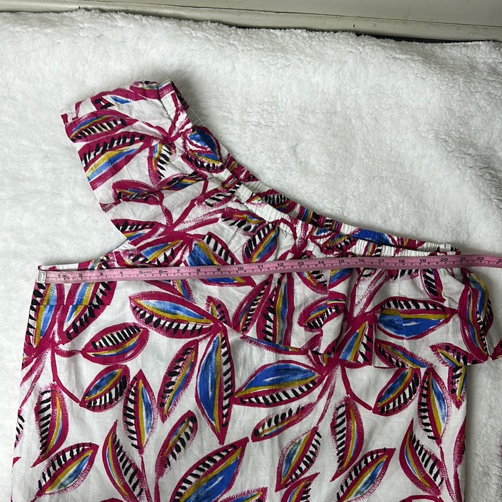 J. Crew NWT-SIZE XL.Multicolor One-Shoulder Top - Picture 5 of 16